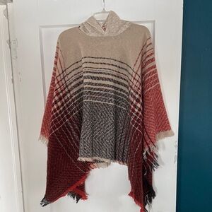 Demdaco Multicolor Hooded Poncho